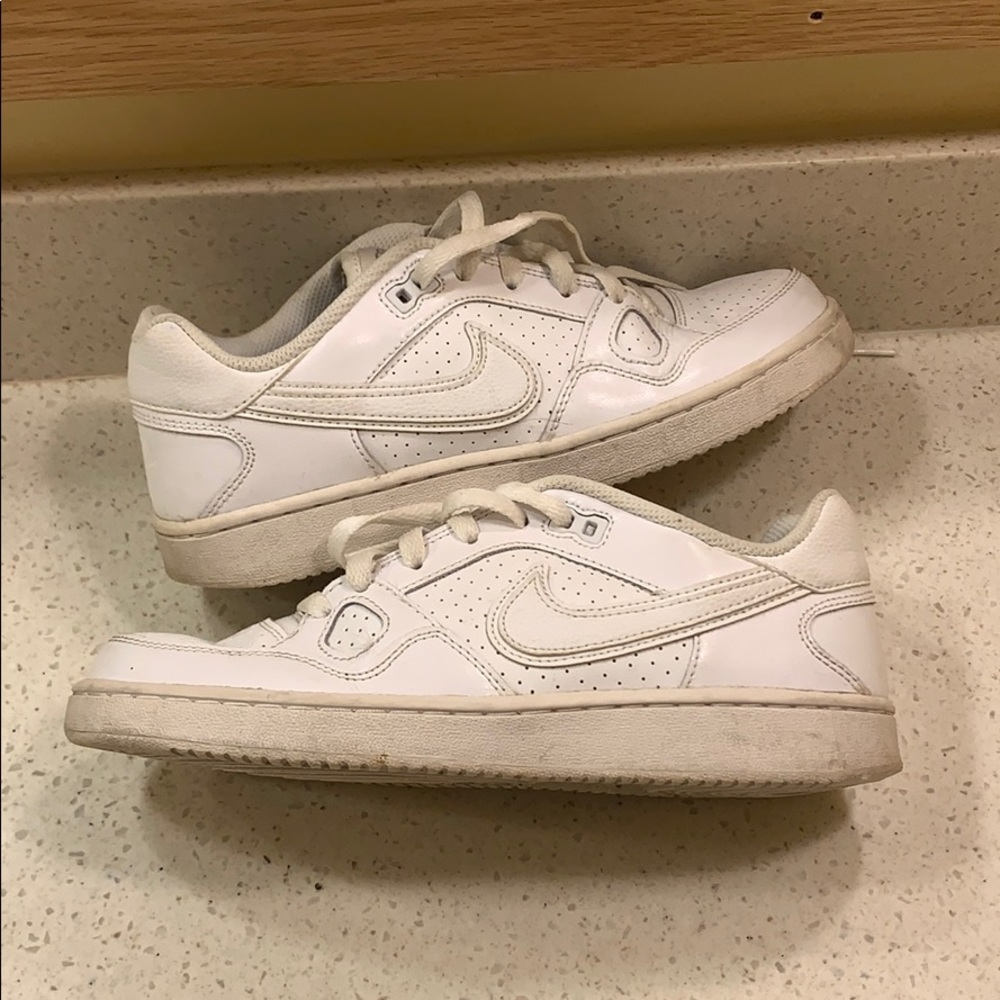 White Nike Air Force ones